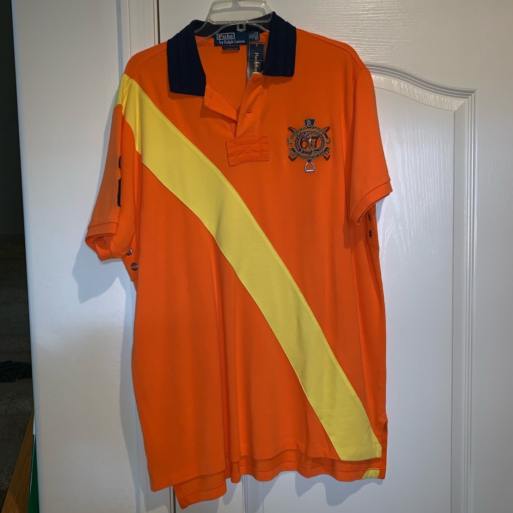 Vintage Polo Ralph Lauren orange shirt size XL
